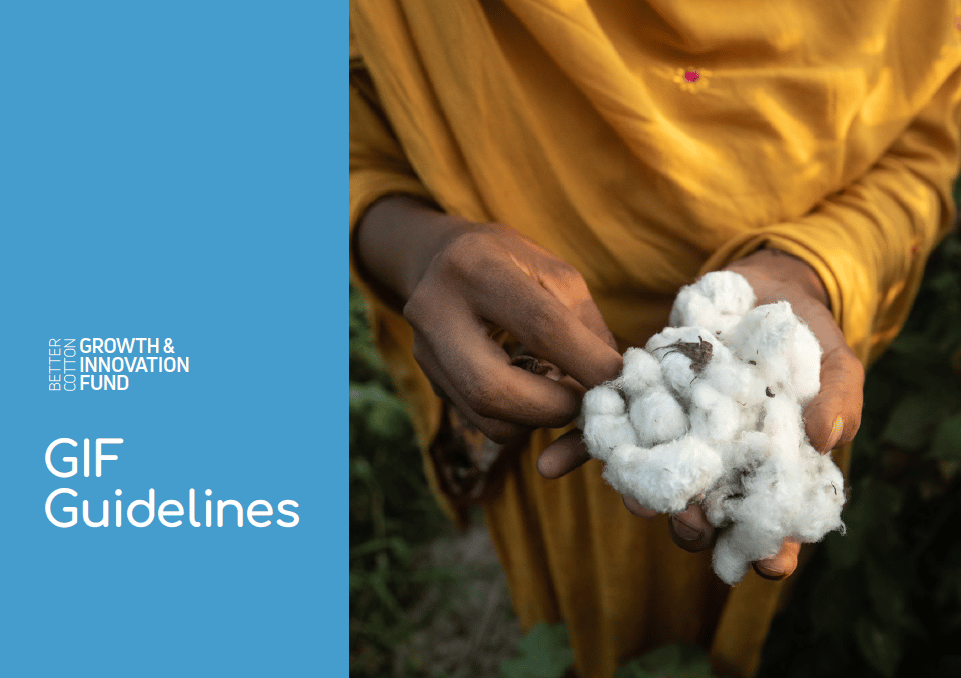 Lignes directrices du Better Cotton Growth and Innovation Fund