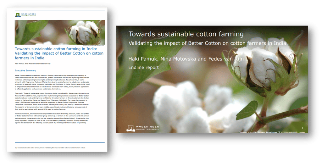 New study on Better Cotton's impact in India shows improved profitability  and positive environmental impact - Better Cotton